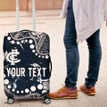 Personalized Carlton Blues Luggage Cover Aboriginal Pattern with Graffiti Style