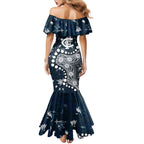 Personalized Carlton Blues Mermaid Dress Aboriginal Pattern with Graffiti Style