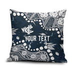 Personalized Carlton Blues Pillow Cover Aboriginal Pattern with Graffiti Style