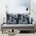 Personalized Carlton Blues Pillow Cover Aboriginal Pattern with Graffiti Style