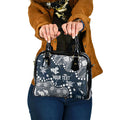 Personalized Carlton Blues Shoulder Handbag Aboriginal Pattern with Graffiti Style