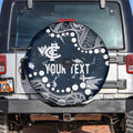 Personalized Carlton Blues Spare Tire Cover Aboriginal Pattern with Graffiti Style