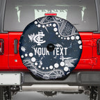 Personalized Carlton Blues Spare Tire Cover Aboriginal Pattern with Graffiti Style