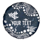 Personalized Carlton Blues Spare Tire Cover Aboriginal Pattern with Graffiti Style