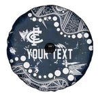 Personalized Carlton Blues Spare Tire Cover Aboriginal Pattern with Graffiti Style