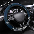 Carlton Blues Steering Wheel Cover Aboriginal Pattern with Graffiti Style