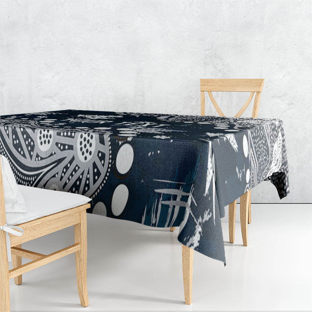 Personalized Carlton Blues Tablecloth Aboriginal Pattern with Graffiti Style