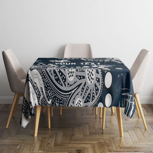 Personalized Carlton Blues Tablecloth Aboriginal Pattern with Graffiti Style