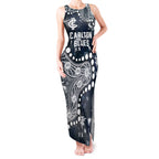 Personalized Carlton Blues Tank Maxi Dress Aboriginal Pattern with Graffiti Style