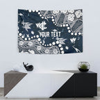 Personalized Carlton Blues Tapestry Aboriginal Pattern with Graffiti Style