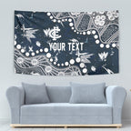 Personalized Carlton Blues Tapestry Aboriginal Pattern with Graffiti Style