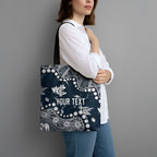 Personalized Carlton Blues Tote Bag Aboriginal Pattern with Graffiti Style