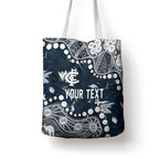 Personalized Carlton Blues Tote Bag Aboriginal Pattern with Graffiti Style