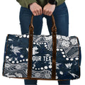 Personalized Carlton Blues Travel Bag Aboriginal Pattern with Graffiti Style