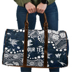Personalized Carlton Blues Travel Bag Aboriginal Pattern with Graffiti Style