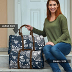 Personalized Carlton Blues Travel Bag Aboriginal Pattern with Graffiti Style