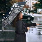 Personalized Carlton Blues Umbrella Aboriginal Pattern with Graffiti Style