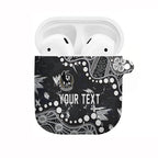 Personalized Collingwood Magpies AirPods Case Aboriginal Pattern with Graffiti Style