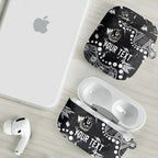 Personalized Collingwood Magpies AirPods Case Aboriginal Pattern with Graffiti Style