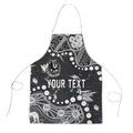 Personalized Collingwood Magpies Apron Aboriginal Pattern with Graffiti Style