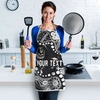 Personalized Collingwood Magpies Apron Aboriginal Pattern with Graffiti Style