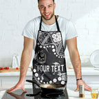 Personalized Collingwood Magpies Apron Aboriginal Pattern with Graffiti Style
