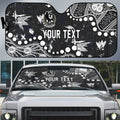 Personalized Collingwood Magpies Auto Sun Shade Aboriginal Pattern with Graffiti Style
