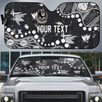 Personalized Collingwood Magpies Auto Sun Shade Aboriginal Pattern with Graffiti Style