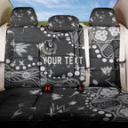 Personalized Collingwood Magpies Back Car Seat Cover Aboriginal Pattern with Graffiti Style