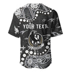 Personalized Collingwood Magpies Baseball Jersey Aboriginal Pattern with Graffiti Style