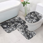Personalized Collingwood Magpies Bathroom Set Aboriginal Pattern with Graffiti Style