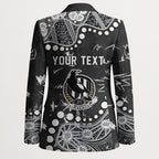 Personalized Collingwood Magpies Blazer Aboriginal Pattern with Graffiti Style