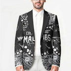 Personalized Collingwood Magpies Blazer Aboriginal Pattern with Graffiti Style
