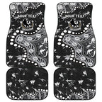 Personalized Collingwood Magpies Car Mats Aboriginal Pattern with Graffiti Style