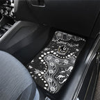 Personalized Collingwood Magpies Car Mats Aboriginal Pattern with Graffiti Style