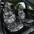 Personalized Collingwood Magpies Car Seat Cover Aboriginal Pattern with Graffiti Style