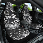 Personalized Collingwood Magpies Car Seat Cover Aboriginal Pattern with Graffiti Style