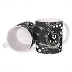 Personalized Collingwood Magpies Ceramic Mug Aboriginal Pattern with Graffiti Style