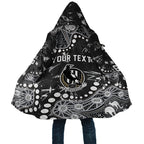 Personalized Collingwood Magpies Cloak Aboriginal Pattern with Graffiti Style