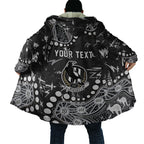 Personalized Collingwood Magpies Cloak Aboriginal Pattern with Graffiti Style