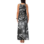 Personalized Collingwood Magpies Family Matching Tank Maxi Dress and Hawaiian Shirt Aboriginal Pattern with Graffiti Style