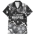 Personalized Collingwood Magpies Hawaiian Shirt Aboriginal Pattern with Graffiti Style