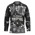 Personalized Collingwood Magpies Hockey Jersey Aboriginal Pattern with Graffiti Style