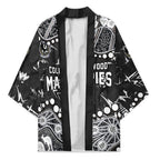 Personalized Collingwood Magpies Kimono Aboriginal Pattern with Graffiti Style