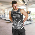 Personalized Collingwood Magpies Men Tank Top Aboriginal Pattern with Graffiti Style