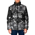 Personalized Collingwood Magpies Padded Jacket Aboriginal Pattern with Graffiti Style