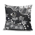 Personalized Collingwood Magpies Pillow Cover Aboriginal Pattern with Graffiti Style