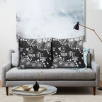 Personalized Collingwood Magpies Pillow Cover Aboriginal Pattern with Graffiti Style