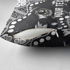 Personalized Collingwood Magpies Pillow Cover Aboriginal Pattern with Graffiti Style