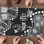 Personalized Collingwood Magpies Puzzle Aboriginal Pattern with Graffiti Style